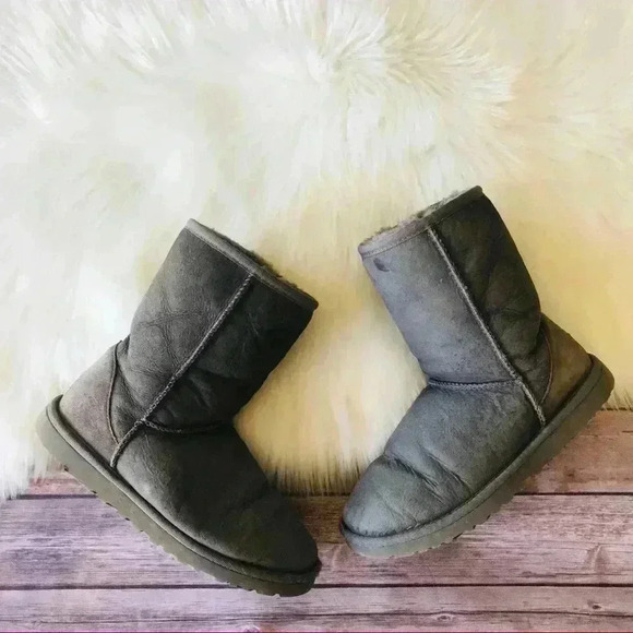 Uggs Classic Short Gray Sz 6 - Picture 1 of 8